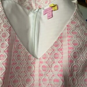 Lilly Pulitzer Pink and White Textured Dress